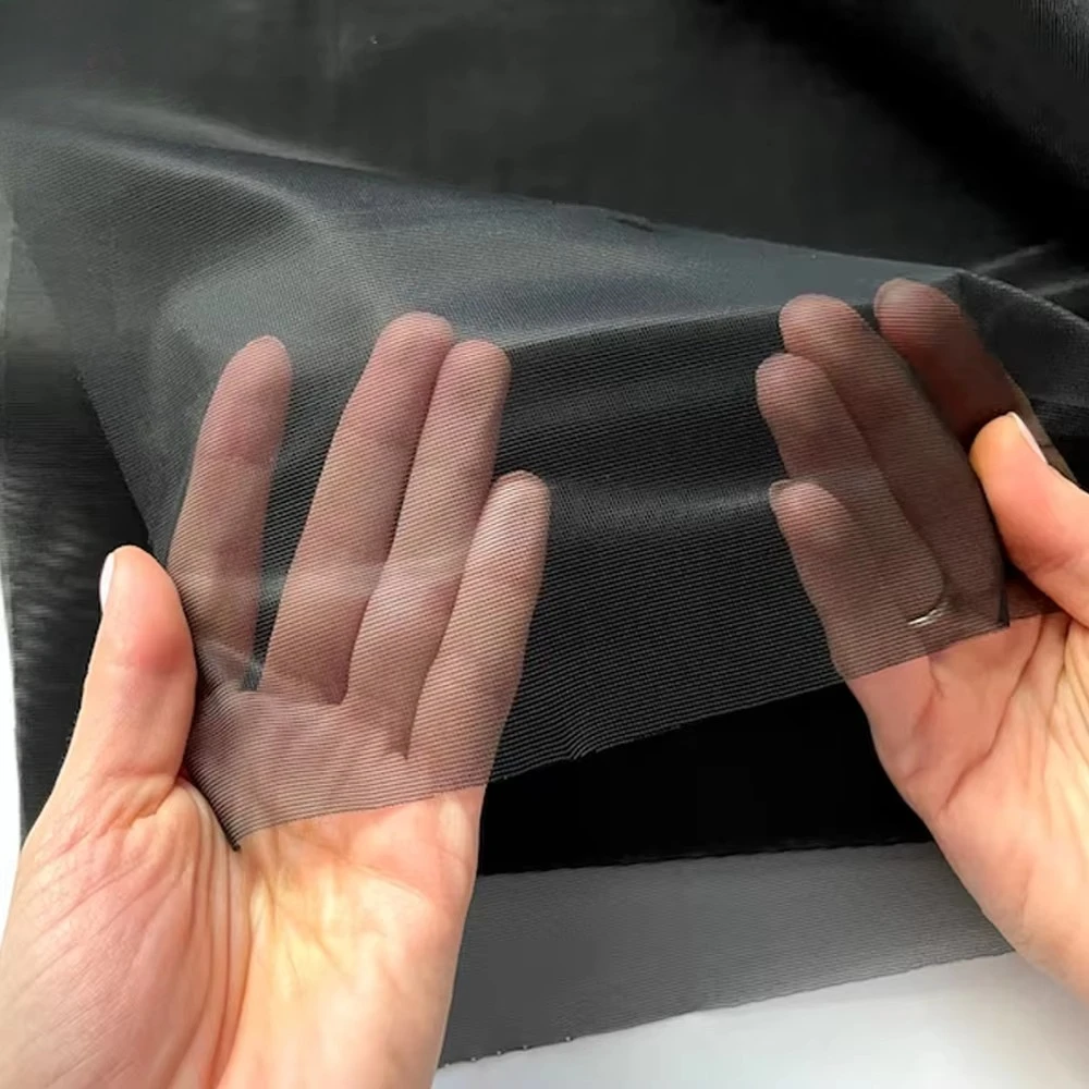 100% Polyester High Fashion 60mesh Stiff Mesh Hard Crinoline Plain Square Net Fabric for Wedding Dress