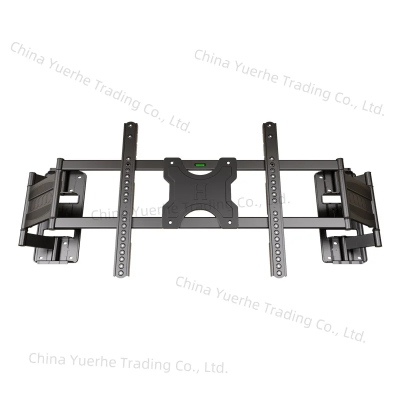 

TV bracket Ultra-thin TV telescopic hanger Double wall rotating embedded unblocked socket 85/98 inches