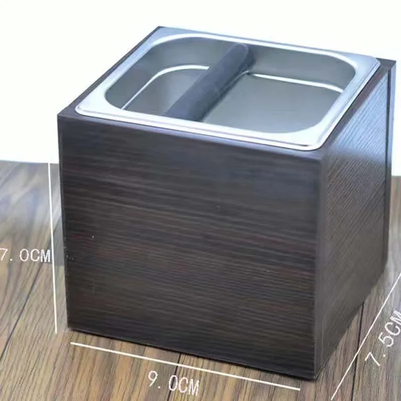 Stainless steel simple knockout powder bucket powder box household mini Italian style