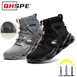 Man Safety Shoes Puncture-Proof Work Sneakers Lightweight Work Shoes Men Steel Toe Shoes Safety Boots Indestructible Shoes