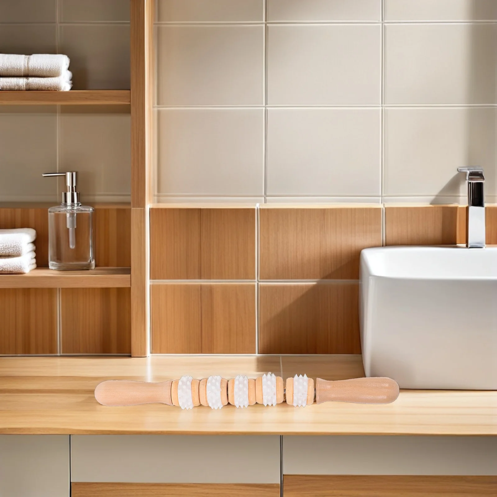 

3 шт. набор деревянных массажных роликов, эргономичные инструменты для релаксации глубоких тканей, мышц, портативный ручной массажер для спины, шеи, плеч