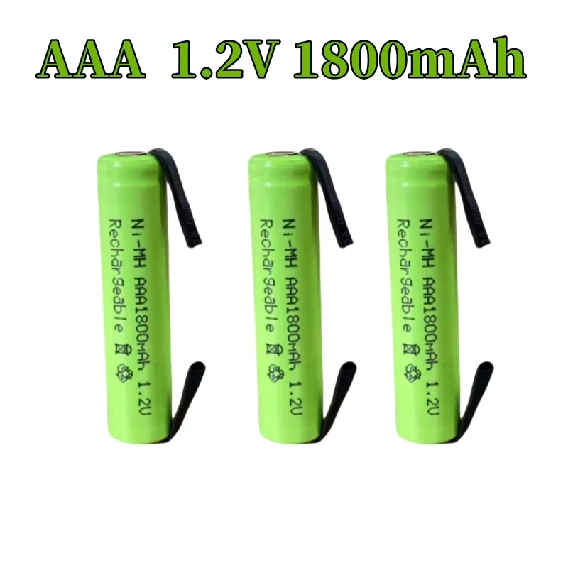 New AAA 1800mAh 1.2V Quality Ni-MH Rechargeable Battery 1.2V Rechargeable Battery 3A Baterias