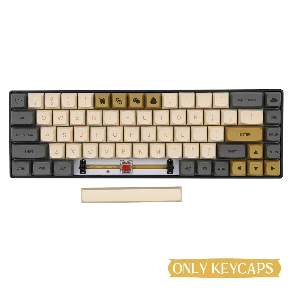 이탈리아어 키캡 AZERTY 키캡 QWERTZ PBT 키캡 XDA 프로필 ISO 레이아웃(Cherry MX 기계식 키보드용)