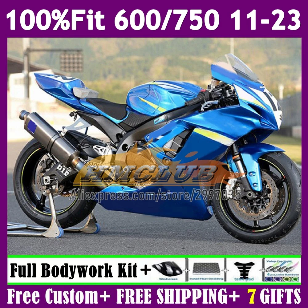 Stock Blue 600CC K11 For SUZUKI GSXR600 GSXR 750 600 2011 2012 2013 2015 2016 2017 56No.0 GSXR750 18 19 20 21 22 23 24 Fairing