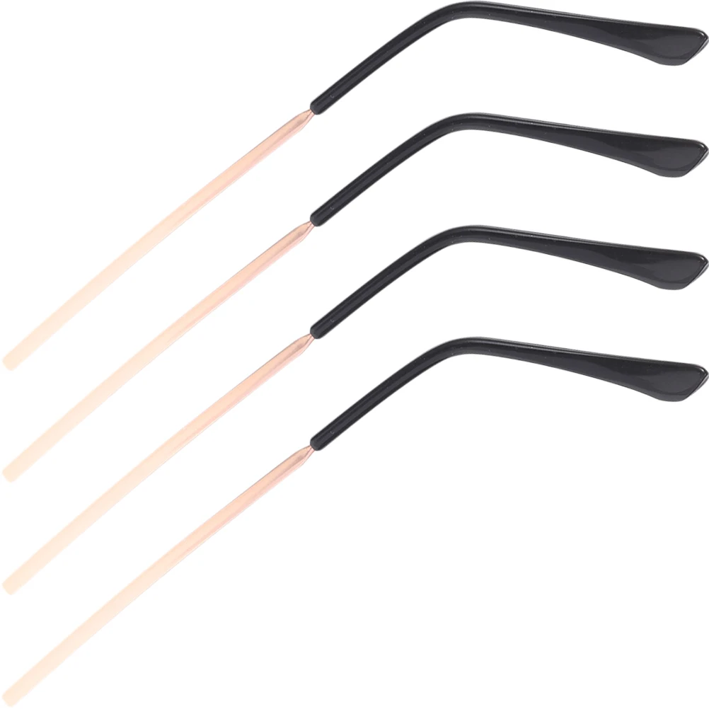 

2 Pairs Arms Replacement Eyeglasses Temple Durable Metal Nonslip Eyewear Eyewear Temple Repair Parts Accessories