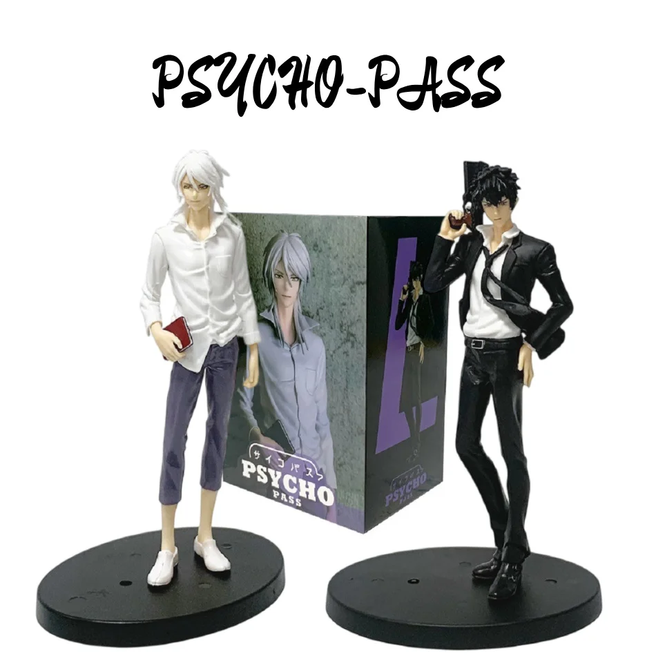 ฟิกเกอร์อนิเมะ PSYCHO-PASS ขนาด 18 ซม. คุโงมากิ ชินย่า มากิชิมะ โชโกะ โมเดลฟิกเกอร์แอ็คชั่น PVC ของเล่นสะสมอนิเมะการ์ตูน ของขวัญ