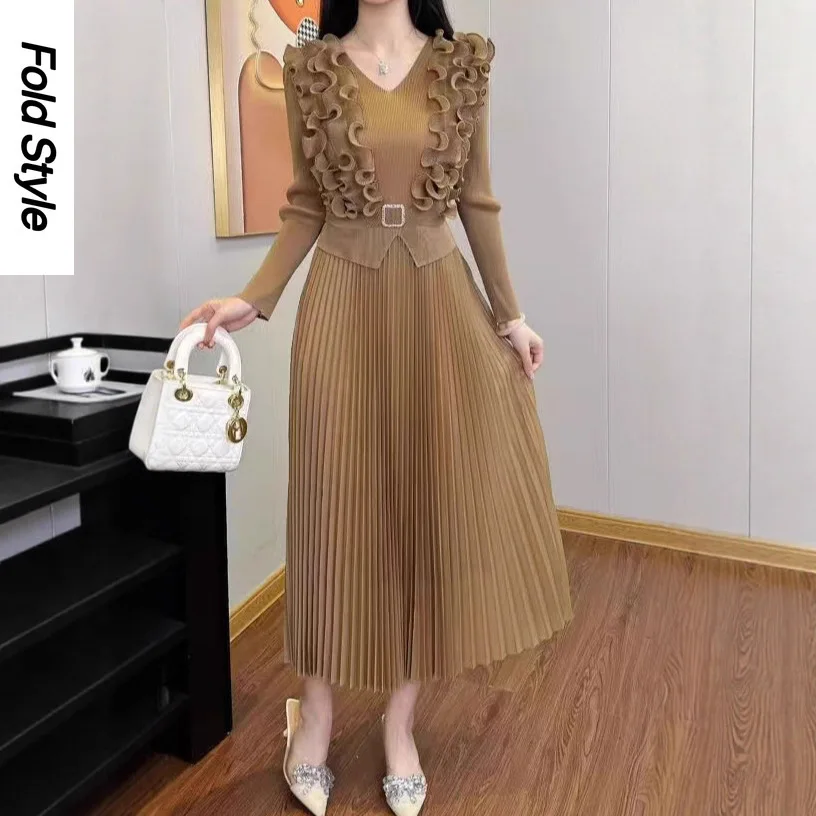 miyake-–-robe-longue-plissee-pour-femmes-vetements-africains-amples-mode-haut-sens-brode-col-en-v-nouvelle-collection-automne-2025