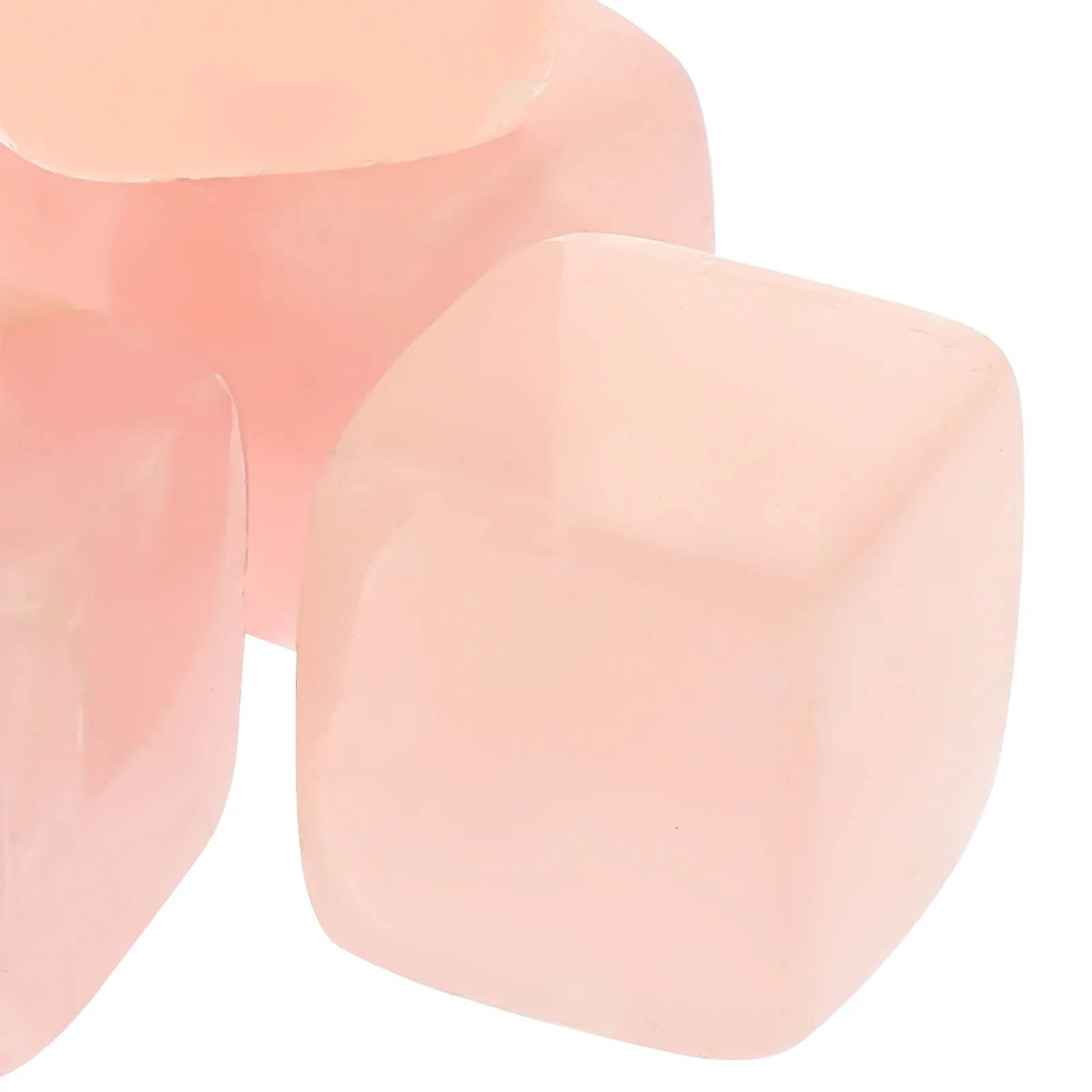 

6 pcs Pink Quartz Crystal Ice Cubes 0 8 Inch Reusable Whiskey Stones for Drinks Bourbon Chilling Home Bar Gift Set