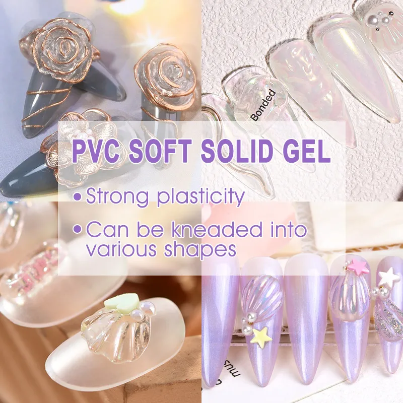 Venalisa Stereo Schnitzen Gel 5D Modellierung Skulptur Transparente Farbe PVC Gel Weichen Ring Design Tränken Weg Vom UV LED Nagel Maniküre – Detail 10