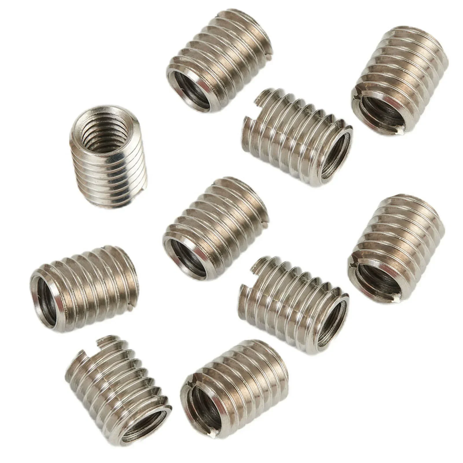 10PCS Stainless Steel Thread Adapters Convert M8 8mm Male To M6 6mm Female Hardware Fasteners Threaded Reducer Insert