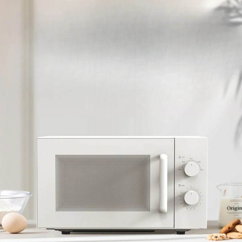 Microwave oven 20L automatic multi-functional household small mechanical turntable light wave drying visual oven English