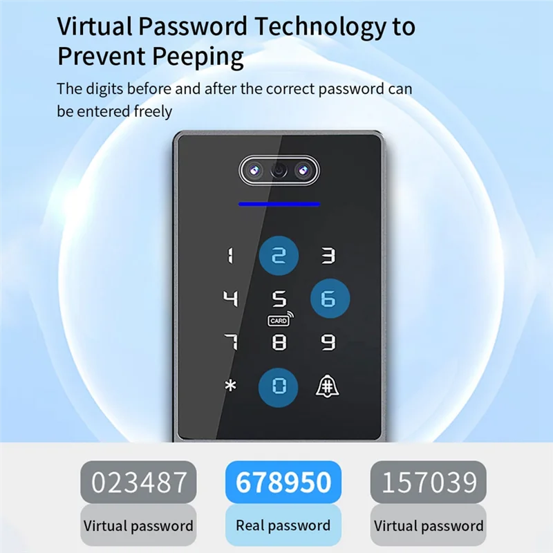 

Ttlock Face Recognition Access Control Keypad Standalone Waterproof Fingerprint Access Controller For Door Lock-B64A