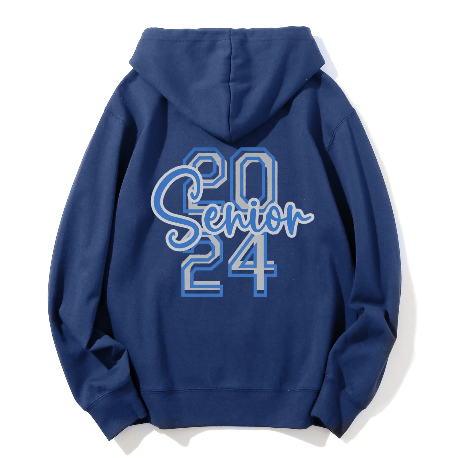 Senior Graduation Class of 2024 Hoodie Simple Celebrate Sudadera Class of 2024 Hoodies Mujeres Loose Hooded Pullover