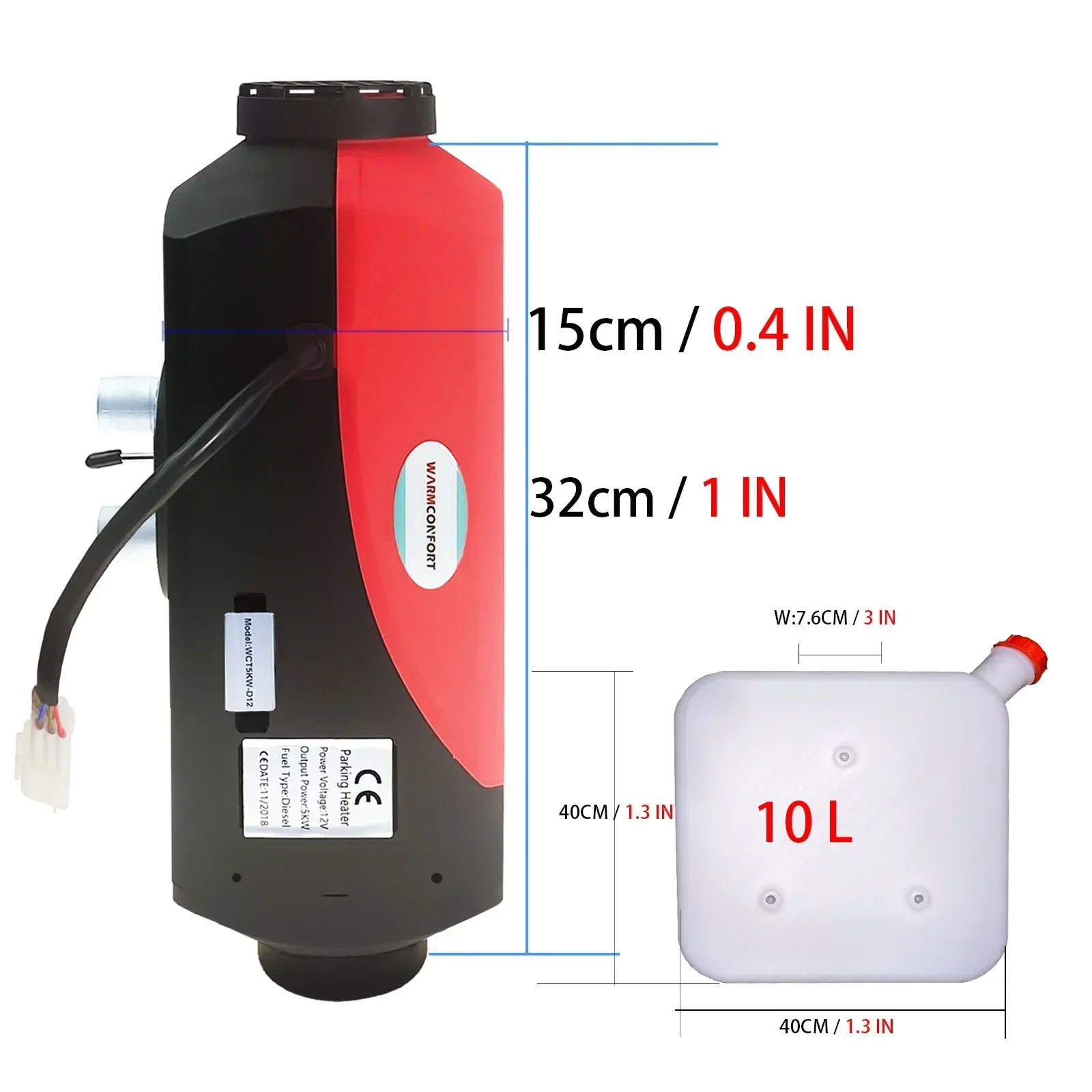 Completed kit 5kw 12v/24v car parking air heater for truck//car/caravan similar to Webasto