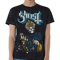 GHOST cd lgo PAPA OF THE WORLD ON FIRE SHIRT LG New opus meliora impera