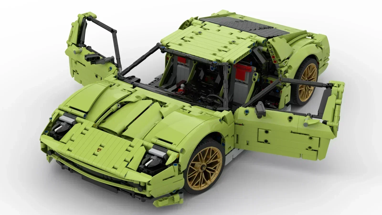 Champion Speed Cars Moc Building Block Modular Concept Sports Car Model Technology Brick DIY Assembly Super Sports Car Toy Gift