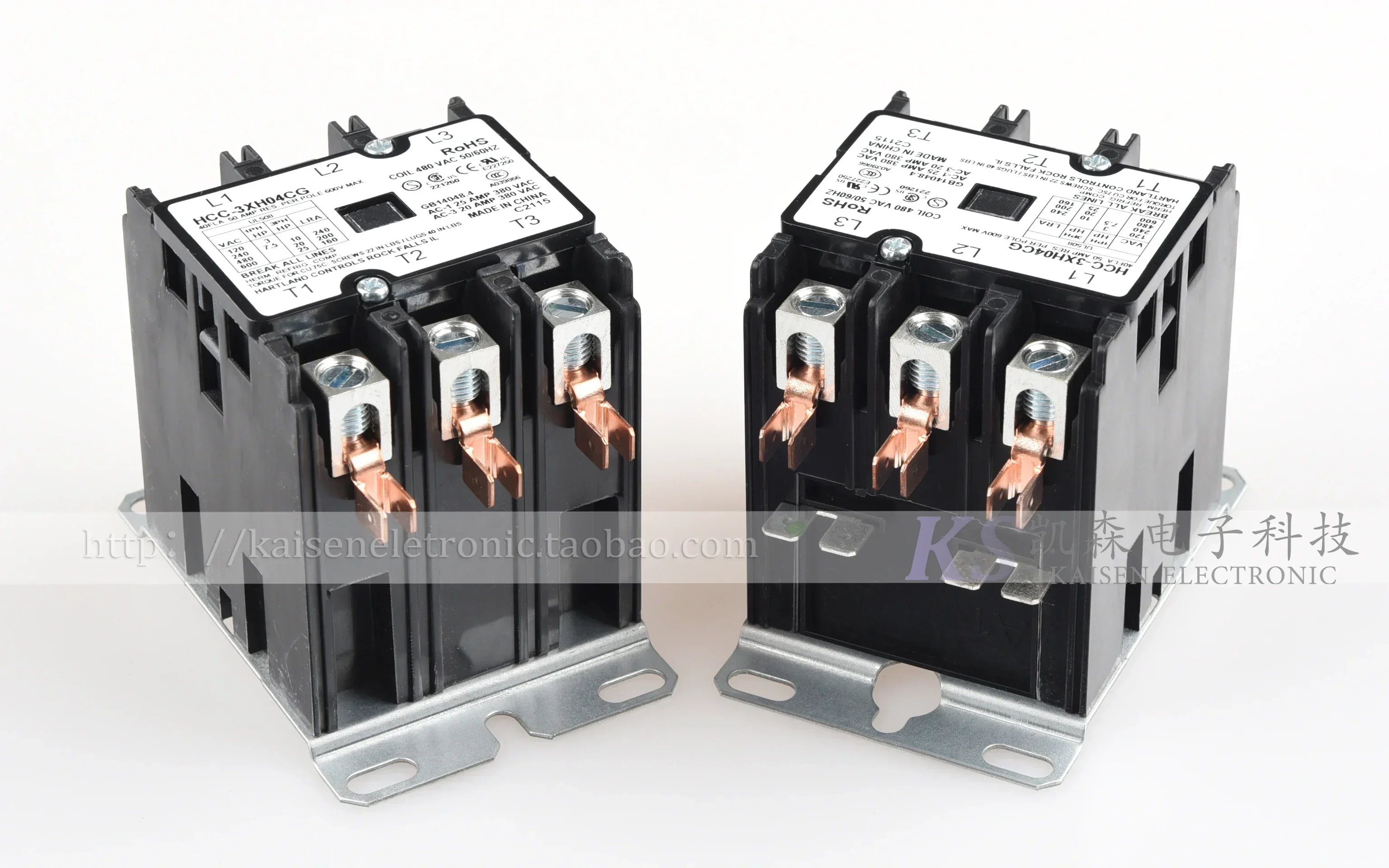 Limited Offer 1644 New 480V 40A HCC-3XH04CG HCC-3XH04YL Industrial Heating Equipment UL Three Phase AC Contactor