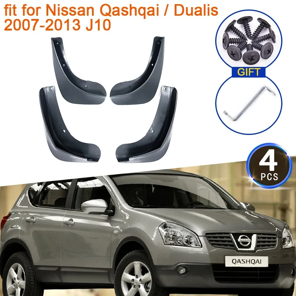 

For Nissan Qashqai Dualis 2007 2008 2009 2010 2011 2012 2013 J10 Mud Flaps Mudguards Splash Fender Guard Front Wheel Accessories