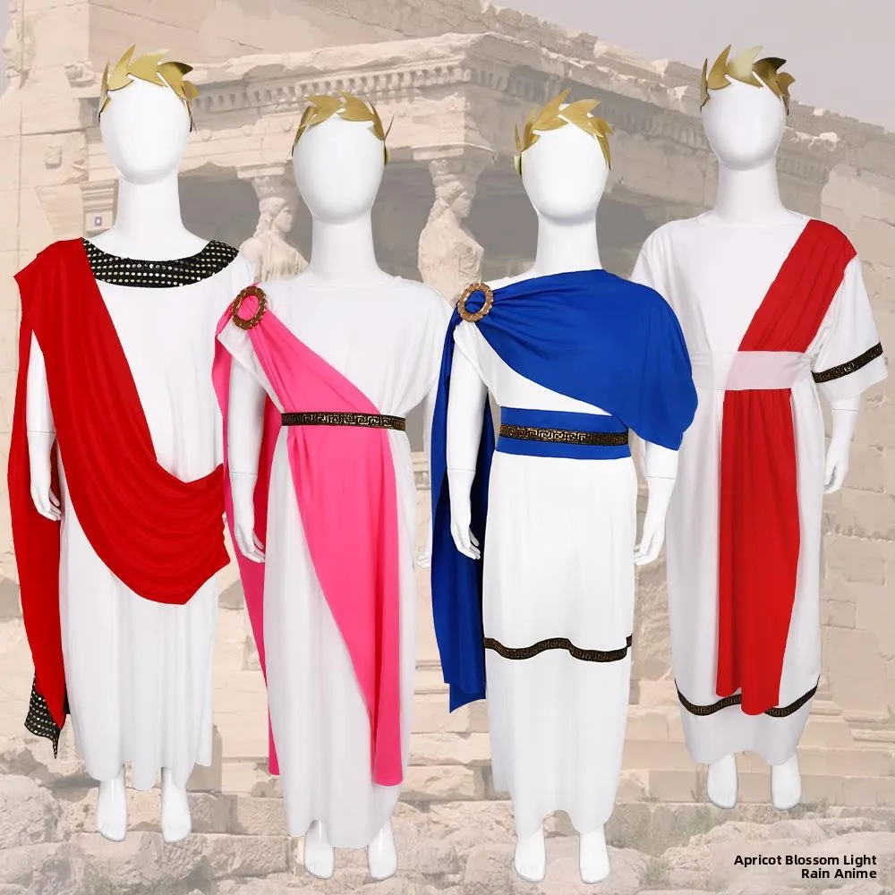 

Хэллоуин древний римский косплей костюм для выступлений детский королева король маскарадный бал одежда для выступлений сценический наряд