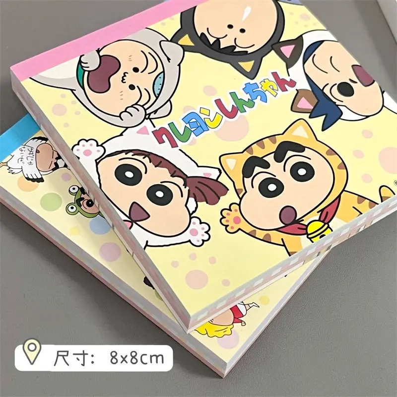 Anime Kawaii Crayon Shin-Chans Memo Book Guestbook Cute Notepad Tearable Cohesionless Student Cute Birthday Note Pad Gifts