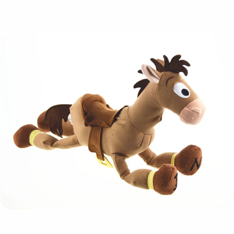 Disney anime Toy Story Woody Sheriff Bath Red Heart Horse, juguete de peluche acústico-óptico ordinario, almohada de sofá, regalo de cumpleaños, 25cm