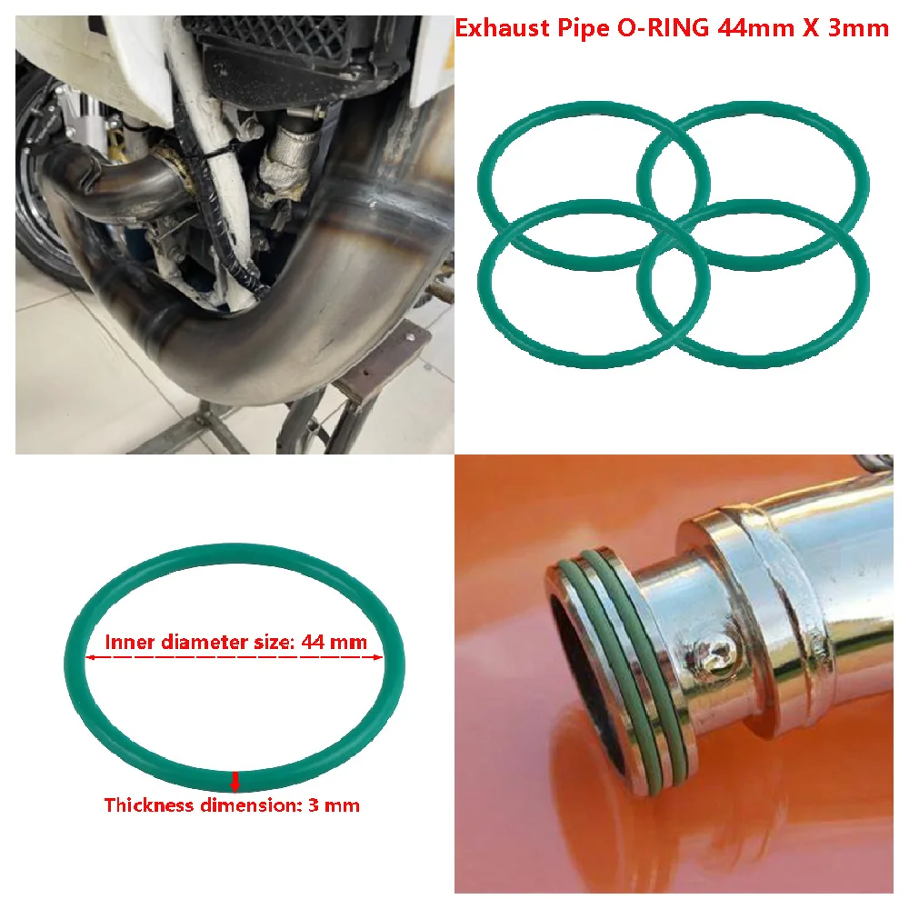 For Husqvarna TE250i TE300i TX300i TC 250 300 2018-2025 4 PCS Motorcycle Exhaust Pipe Gasket Seal Viton O-Ring 0770440030 Parts