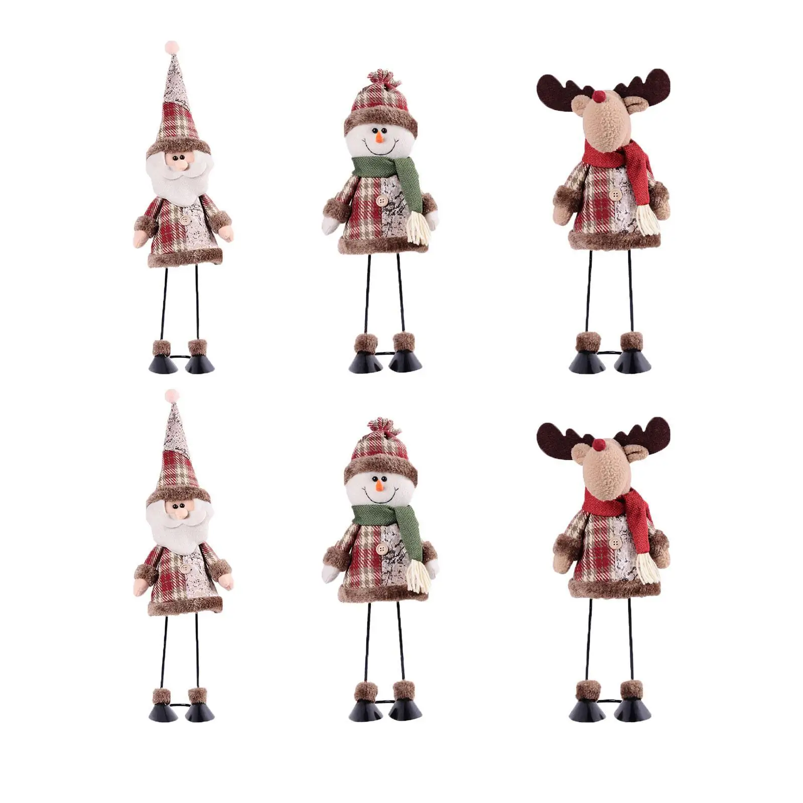 Figurina di natale in piedi bambola di natale carina per la camera da letto del soggiorno di casa