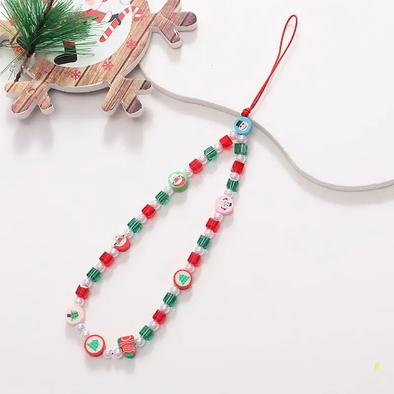 Eye Catching Chain Acrylic Pendant Cellphone Lanyard For Women Girls Telephone Strap Jewelry Drop-resistant F19E