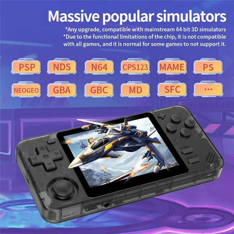 

RGB10X Handheld Game Console 64GB 3.5 Inch IPS Screen Open Source For GBC GBA PSP NDS Simulator Video Game Console B