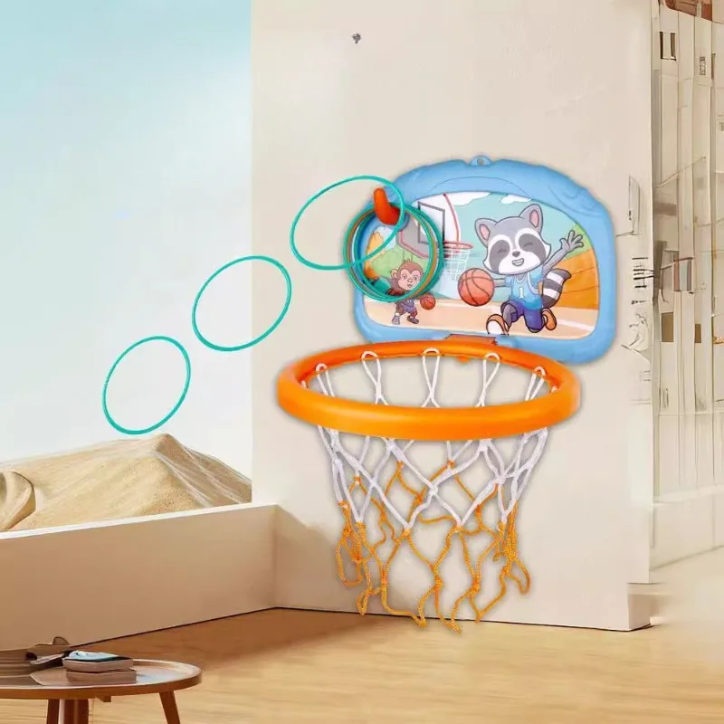 Basketbal Hoepel Indoor Shooting Stand Voor Kinderen 1-3 Jaar Oud Aan De Muur Gemonteerd Mobiel Vouwen, Thuis Sport Hoepel Speelgoed