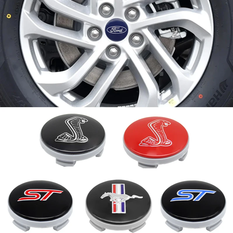 4PCS 54mm Auto Rad Center Caps Abzeichen Logo Für Ford S MAX Ranger Focus Fiesta Mondeo Kuga Mustang escort KA MK2 Auto Zubehör