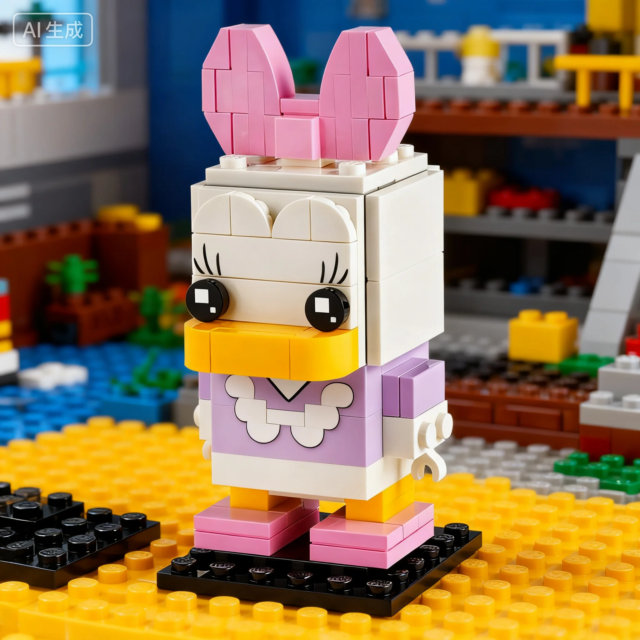 ليغو كتلة Fangtouzi سلسلة 40476 ديزي Fangtouzi الفتيان والفتيات لغز اللبنات لعبة هدية عيد ميلاد #4