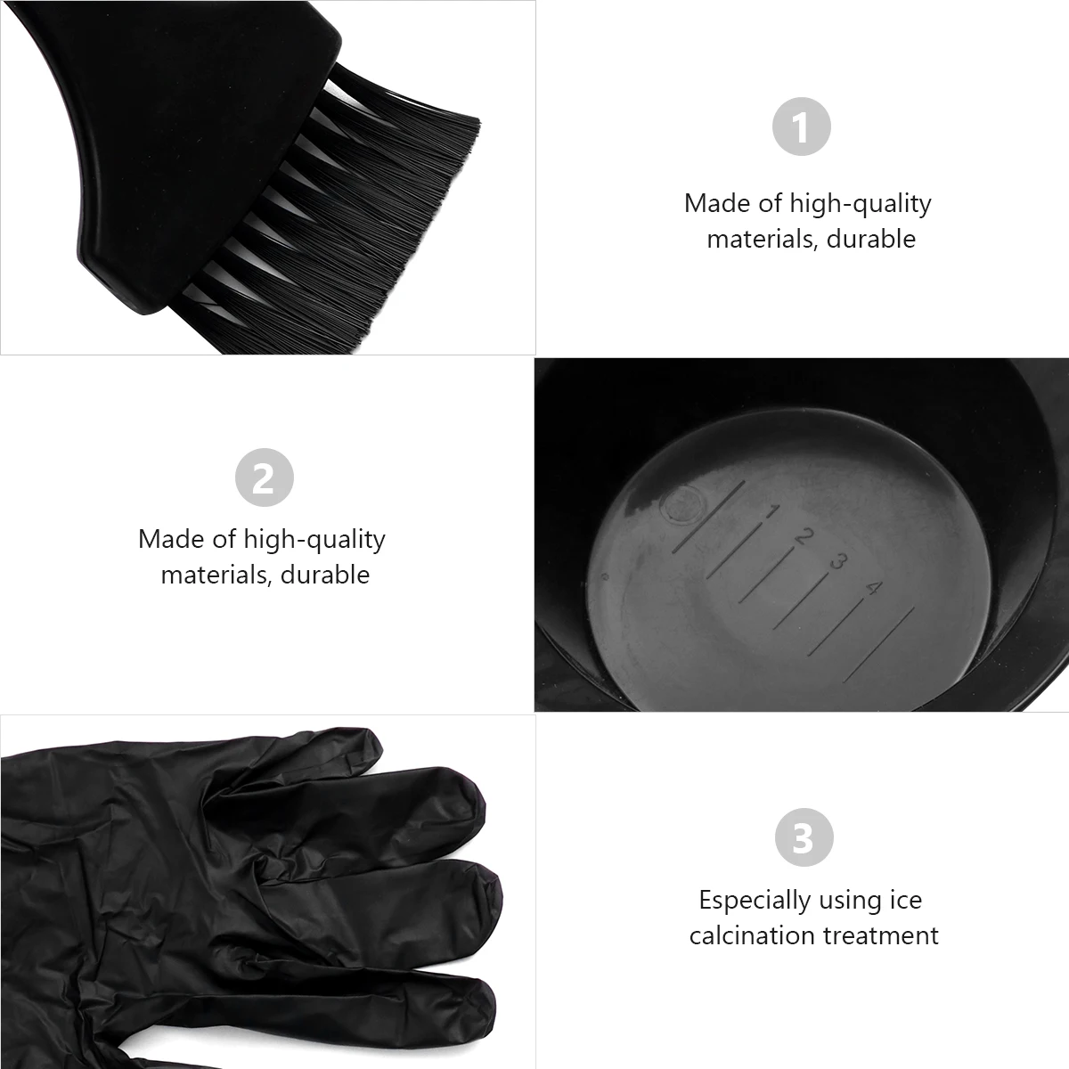 

15 шт. набор для краски для волос Профессиональный набор для окрашивания для салона и домашнего использования Легко чистится и прочный набор для краски для волос Чаша для окрашивания волос