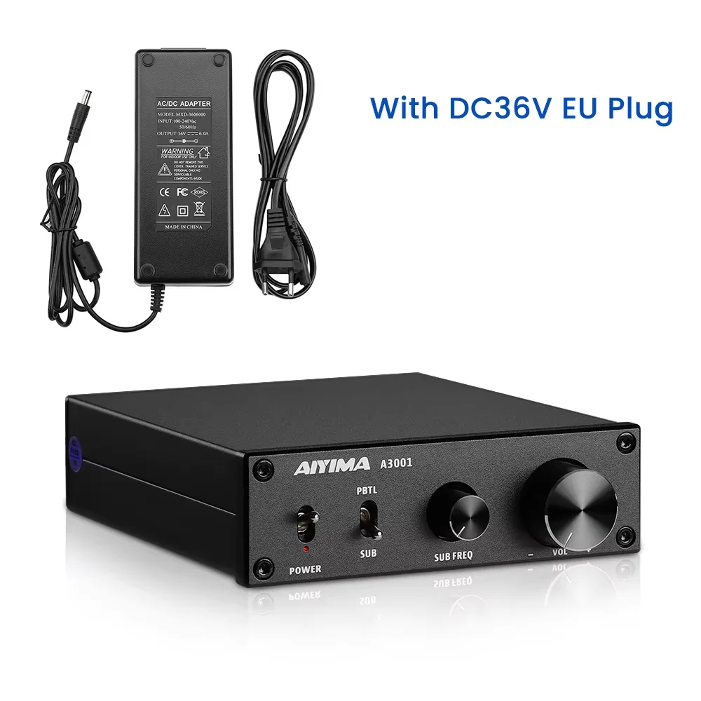 AIYIMA A3001 TPA3255 Subwooferversterker 300W HIFI Speakerversterker Mono Geluidsversterker Klasse D Home Audio Amp