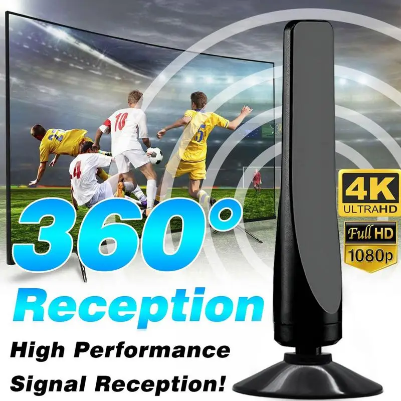 Indoor Antenna for TV HD Long Range Reception Antenna With scanner Signal Receiver Booster for 4K Indoor Smart TV home supplies