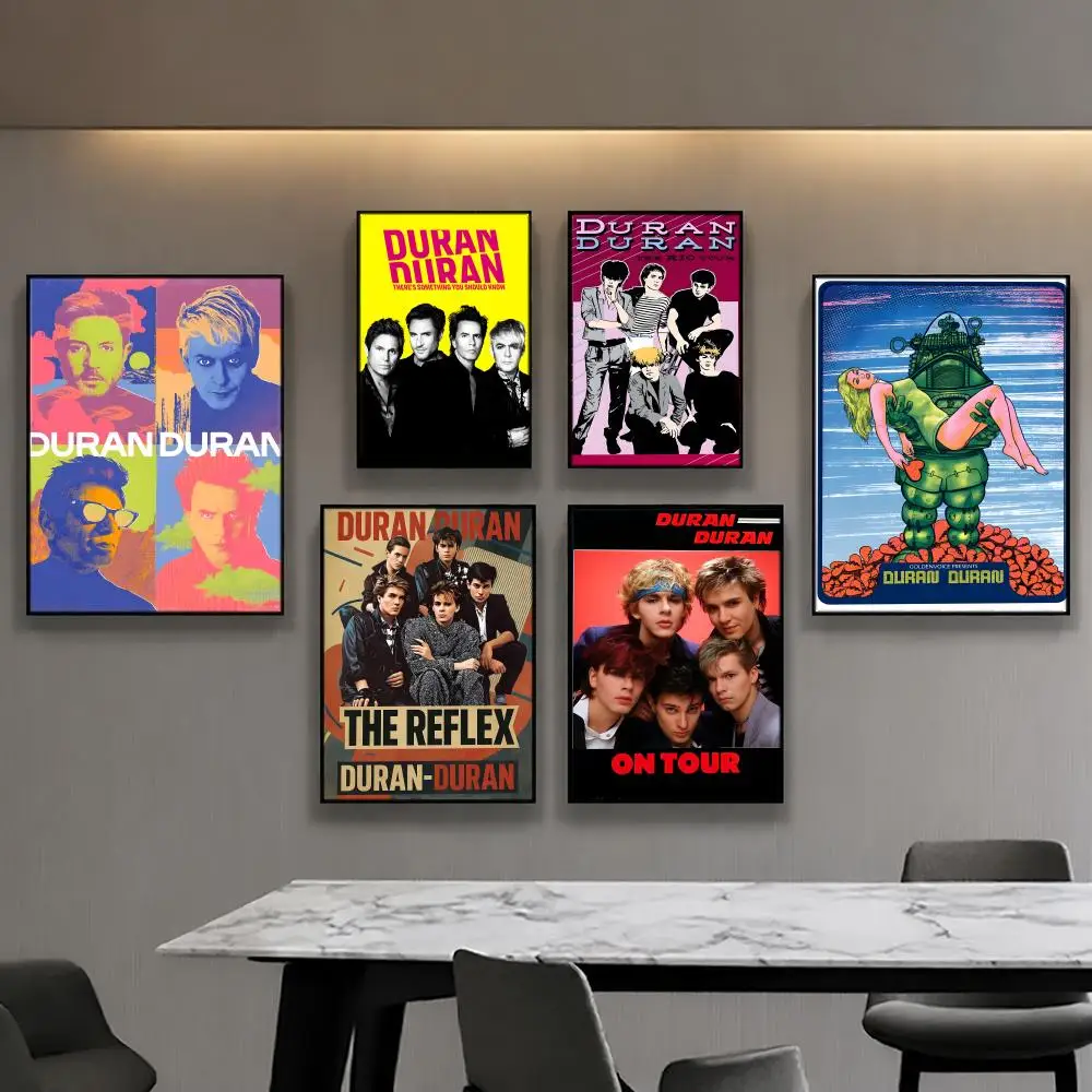 Póster de la banda Duran Duran, decoración de habitación de Anime, decoración de película, mochila, pared interior, arte musical de pared