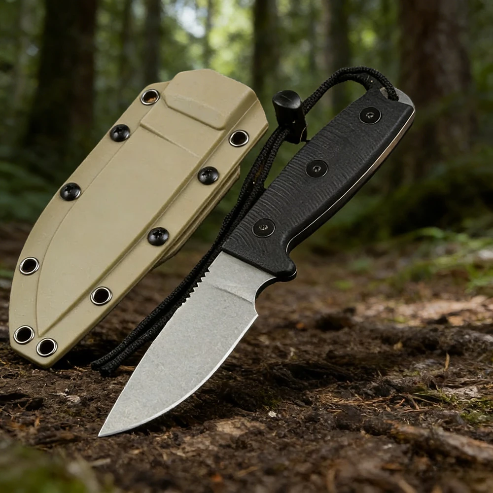 

Портативный фиксированный нож ESEE 3 Rowen, лезвие 9Cr18Mov, ручка G10, ножи для выживания на открытом воздухе, кемпинга, тактический боевой инструмент EDC для подарков