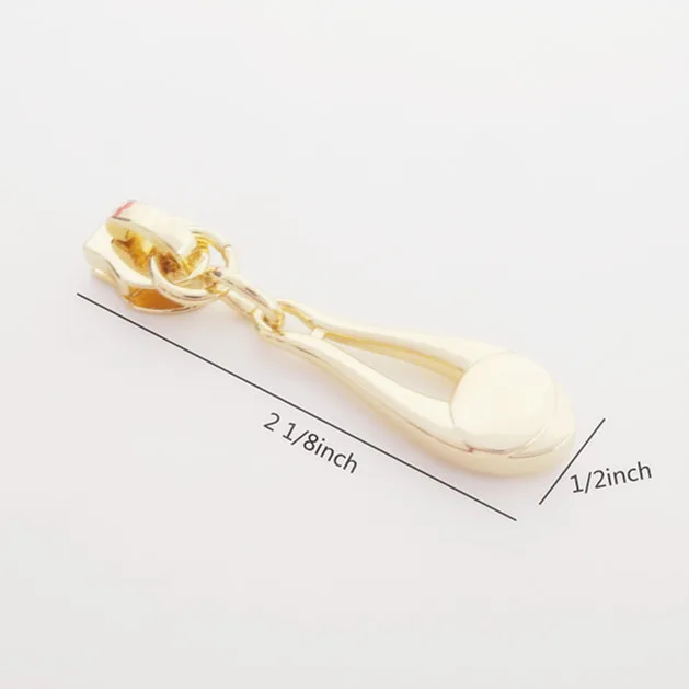 Substituição longa do controle deslizante do zíper da tração, controle deslizante do zíper #5, tração do zíper, para o dente de náilon 5 pces ZP-016