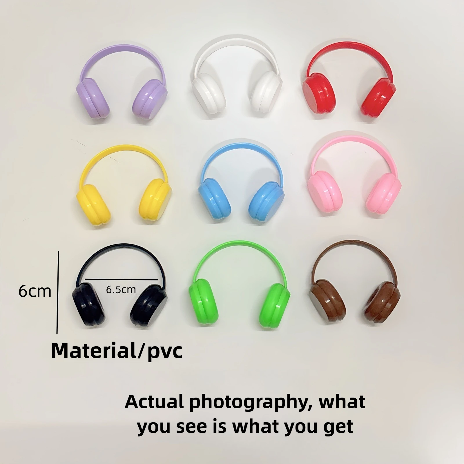 Per 15/17 centimetri Labubu Bambola Moda Macaron Colori Mini Auricolare Bambole Carine Divertimento Fai Da Te Auricolari Giocattoli decorazione Accessori