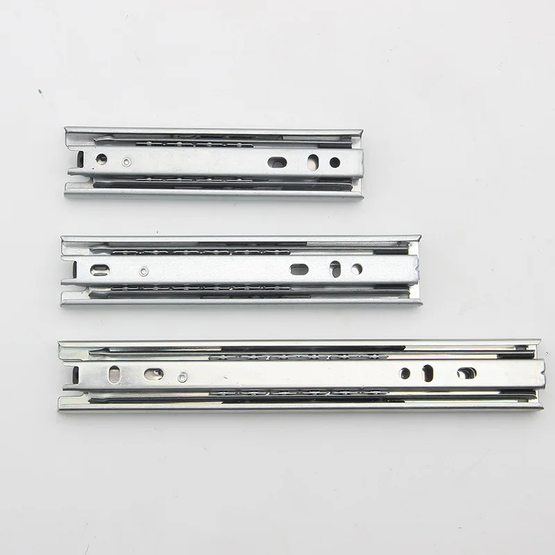 

2pcs/pair Drawer Track Drawer Slide Three Rail Drawer Guide Rail Slide Rail Furniture Hardware Fittings, Slipway