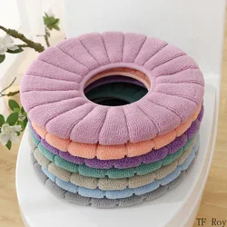 Washable Universal Pumpkin Pattern Toilet Seat Cover Warm Knitting O-shape Closestool Mat Children Potty Training Accessories