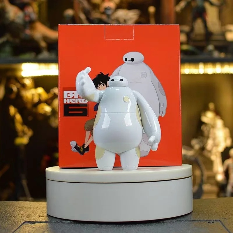 Figura de adorno Big Hero 6 Baymax, regalo de cumpleaños, decoración para hornear pasteles, estatua, muñeca, colección de adornos, modelo de juguete de PVC