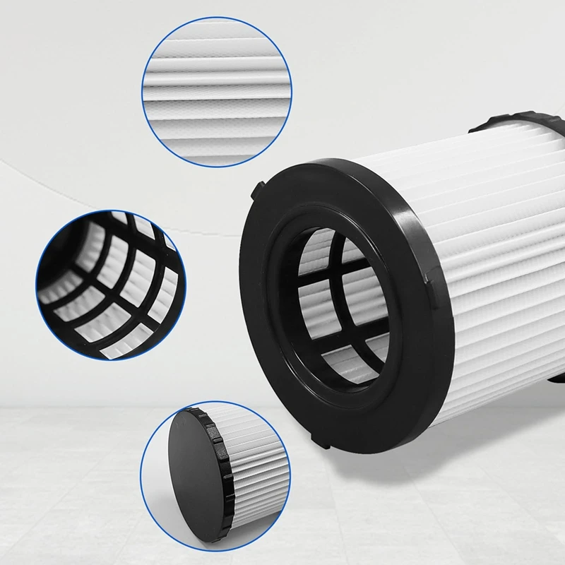 JDZD-Vakuumfilter für Dewalt DCV580H DCV581H DCV5801H 20 V Staubsauger, waschbarer, wiederverwendbarer, hocheffizienter Ersatzfilter
