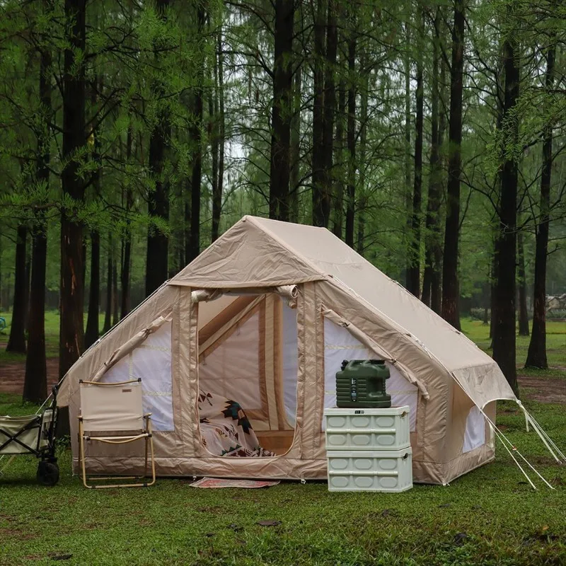 All Season Warm Inflatable Cabin Tent Portable Lightweight Outdoor Camping Moisture-proof Full Travel Tent