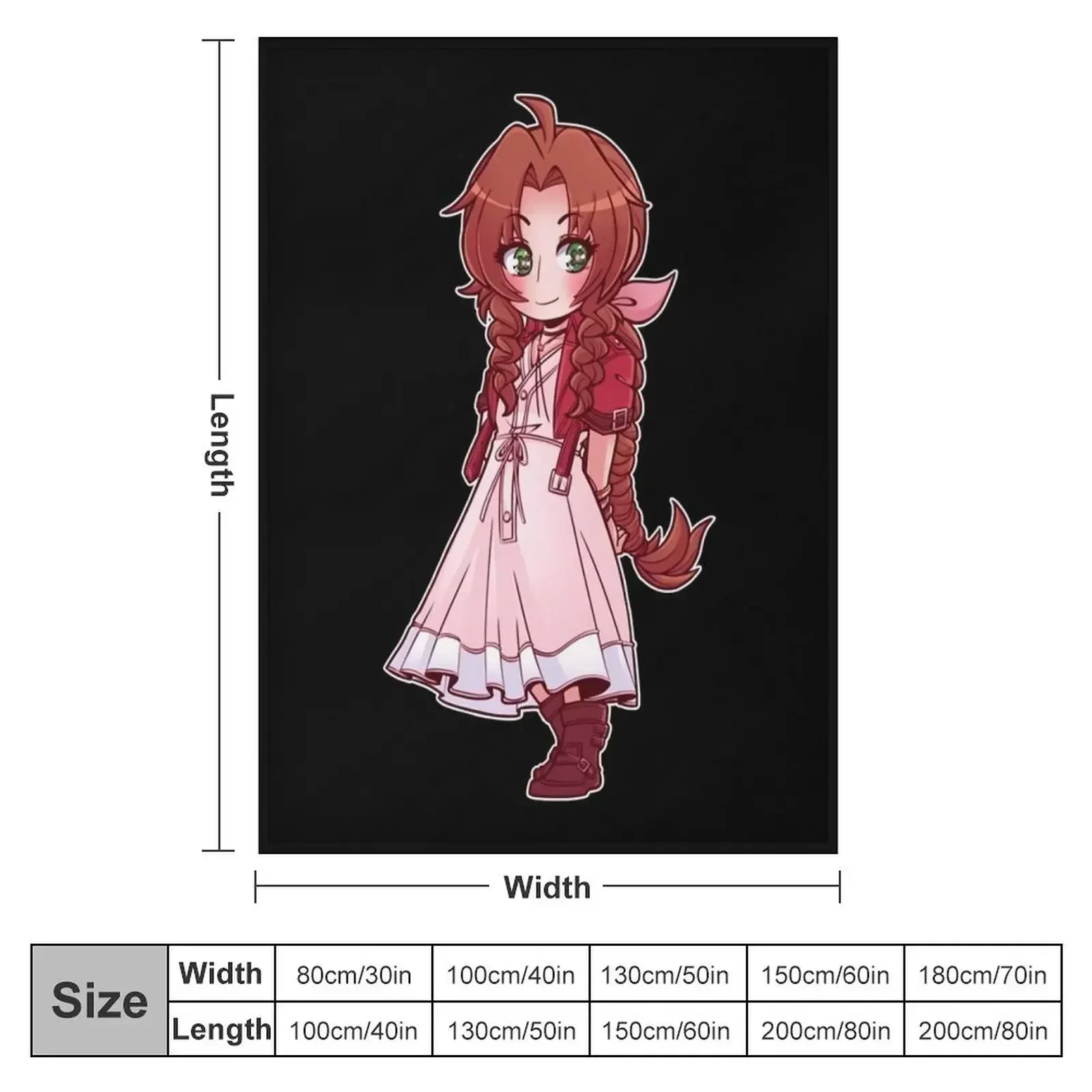 Aerith Throw Blanket couch cozy soft plush fuzzy picnic outdoor blanket