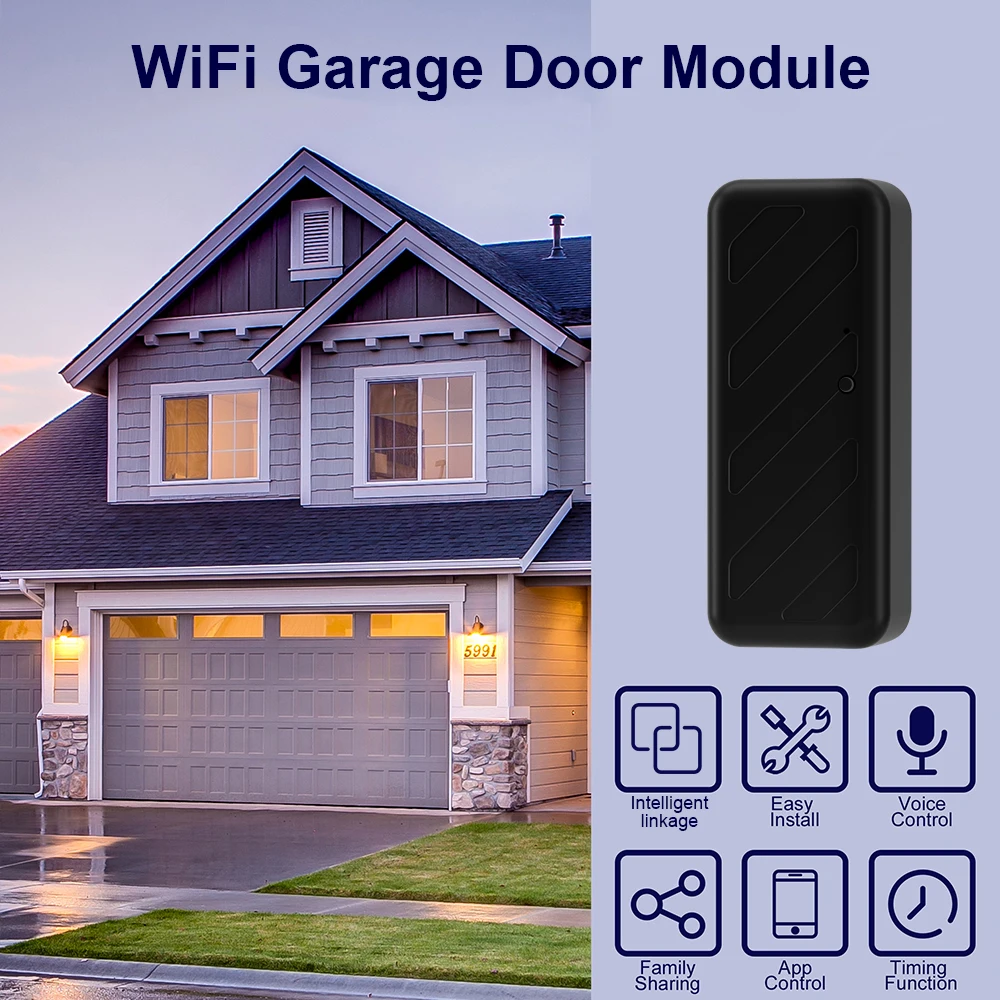 Imagem -04 - Onenuo-controlador Inteligente Abridor de Portas de Garagem Tuya Wifi Abridor de Portas Motorizado Controle Remoto sem Fio Funciona com Controle de Voz Alexa Google