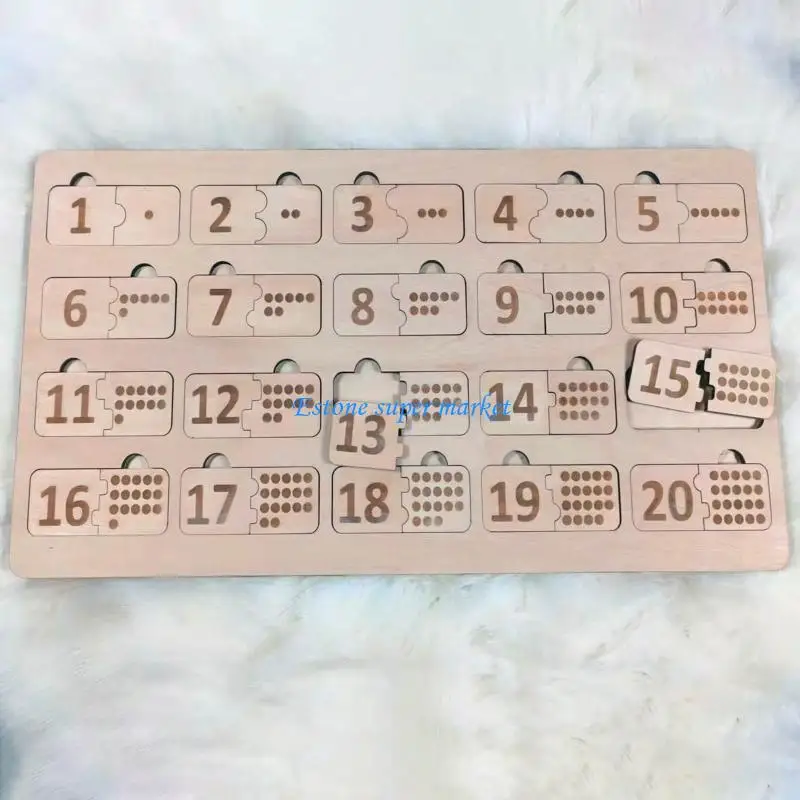 090B ของเล่นคณิตศาสตร์คณิตศาสตร์ปริศนาการสอน Logarithmic Matching แผ่นการคำนวณการเรียนรู้ดิจิตอลของเล่นไม้เพื่อการศึกษา