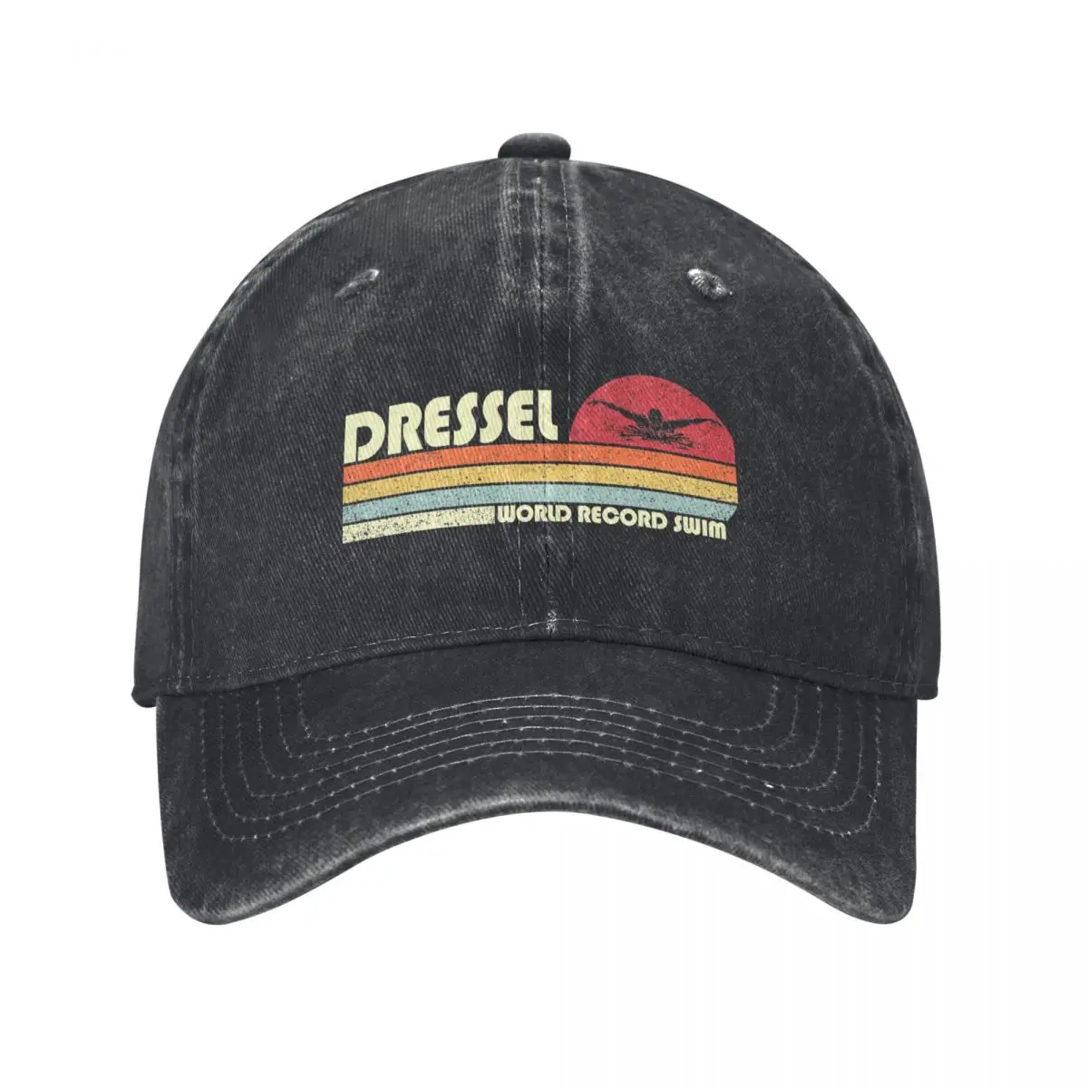 Vintage Dressel US Swimming Team World Record Swim 2021 Baseball Cap Mountaineering hiking hat Men Luxury Brand Women's