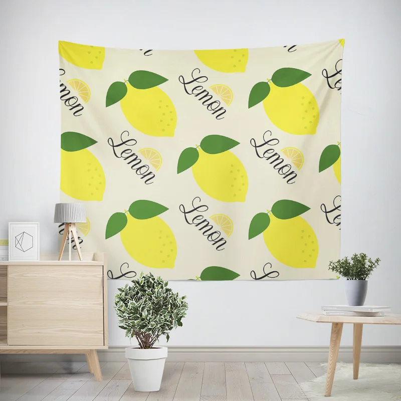 Home decoration modern room decor items wall tapestry aesthetic bedroom wall art large fabric Fruit plant fresh simple Nordic