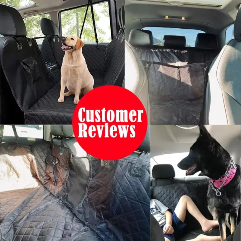 Large Black Waterproof Foldable Washable Carrier Dog Car Pet Seat Cover
